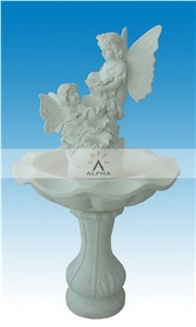 STATUE FOUNTAIN, White Marble Fountain