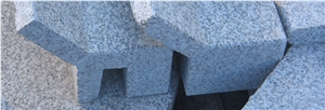 Cinzento De Satao Granite Street Water Drain Produ, Cinzento De Satao Grey Granite Cobble, Pavers