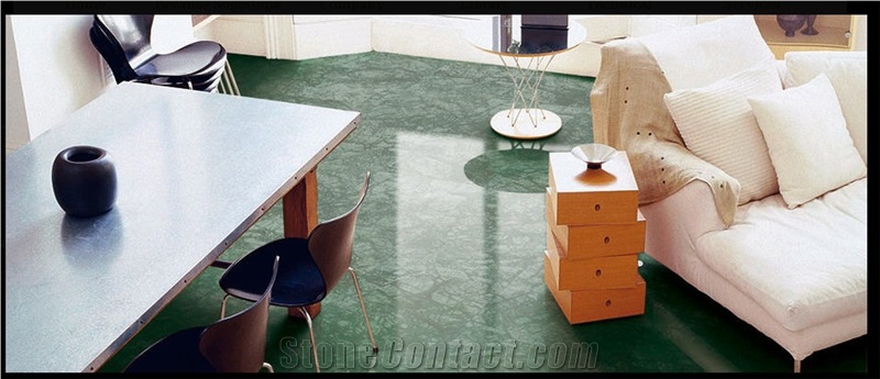 India Green Marble Floor