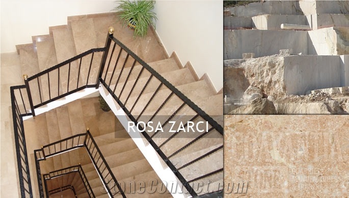 Rosa Zarci Limestone Slabs & Tiles