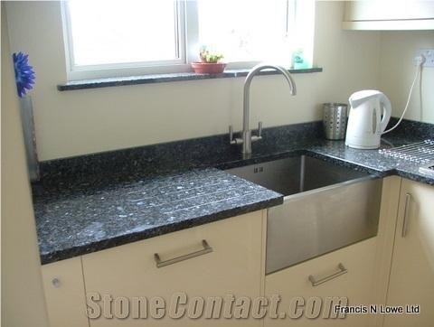 Blue Pearl Granite Worktops, Pearl Blue Granite Kitchen Countertops