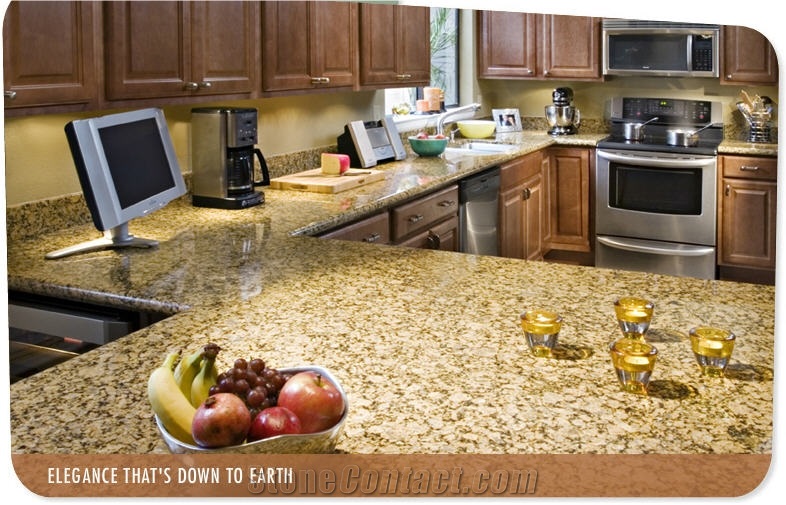 Golden Leaf Granite Countertops, Golden Leaf Yellow Granite Countertops