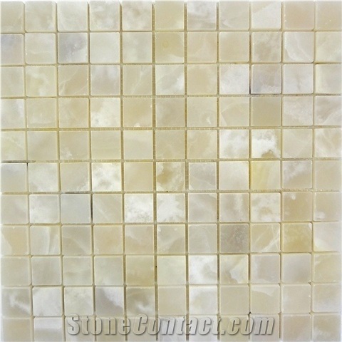Classic White Onyx Mosaic, Pakistan White Onyx Mosaic