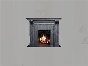 Kutahya Black Marble Fireplace
