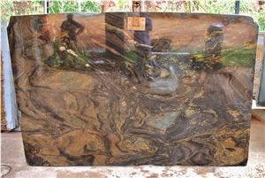 Flamboyant Quartzite Slabs, Brazil Brown Quartzite