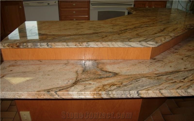 Golden Crystal Granite Countertop, Golden Crystal Yellow Granite Countertop