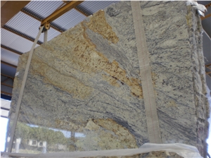 Yellow River Granite Slabs, Brazil Yellow Granite