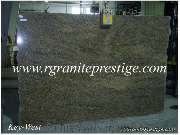 Key West Green Granite Slabs, Brazil Green Granite
