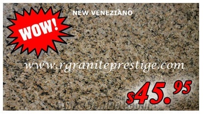 New Venetian Gold Granite Vanity Top, New Venetian Gold Yellow Granite Vanity Top