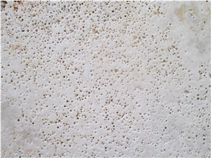 White Leather Abas Abad 1, Iran White Travertine Slabs & Tiles