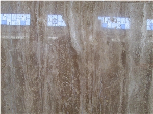 Yazd Cappuccino Travertine Slabs, Iran Brown Travertine