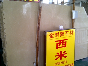 Jindi Huang Marble Slab, China Beige Marble