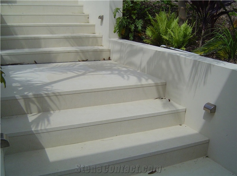 Bateig Blanco Steps, Bateig Blanco Stairs, Bateig Blanco White Limestone Stairs