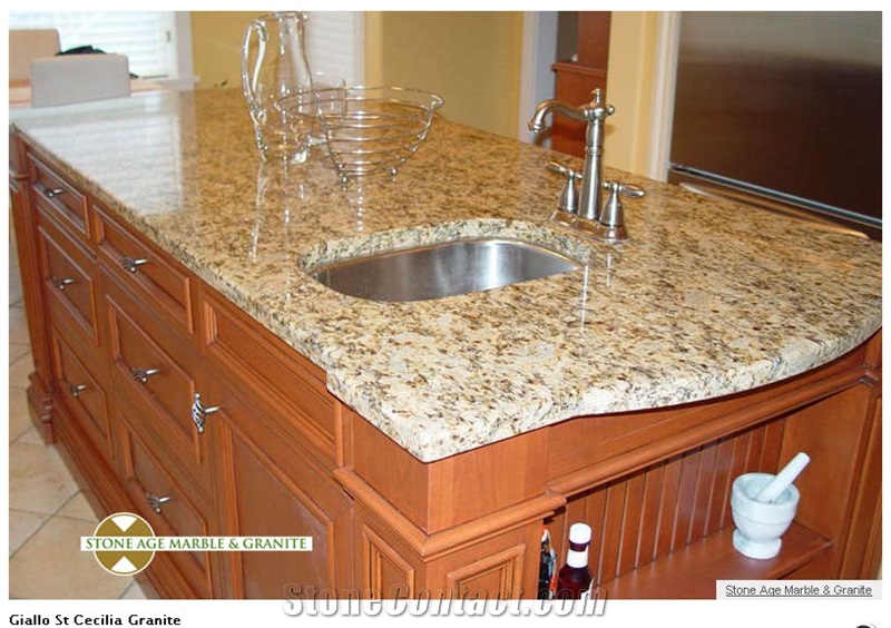 Giallo Santa Cecilia Island Top Giallo Santa Cecilia Yellow Granite