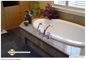Juparana Fantastico Granite Bath Tub Surround, Dec