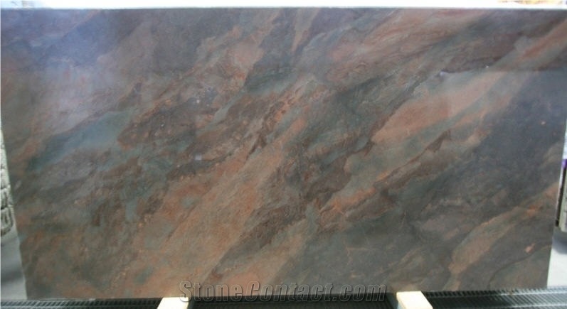 Copper Dune Quartzite Slabs, Brazil Brown Quartzite