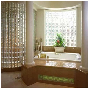 Bathroom Concepts, Beige Travertine Bath Design