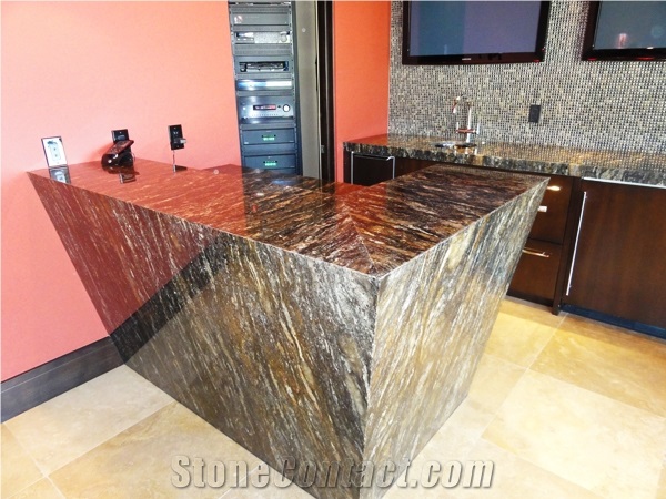 Magma Gold Granite Reception Counter