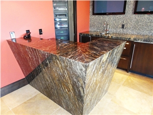Magma Gold Granite Reception Counter