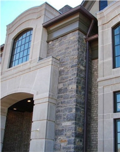 Indiana Limestone Masonry, Building, Indiana Beige Limestone Masonry