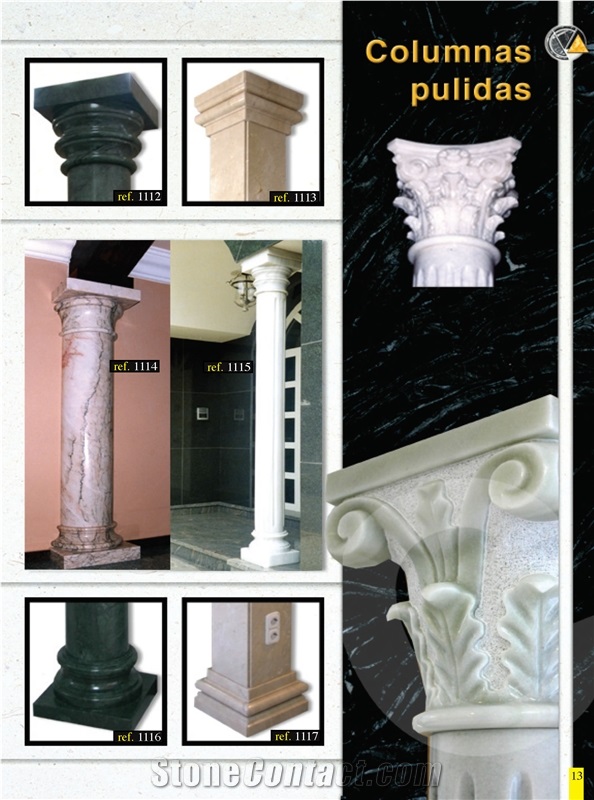 Caliza Bianco Beige Limestone Columns