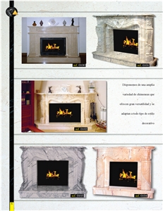 Crema Valencia Yellow Marble Fireplaces