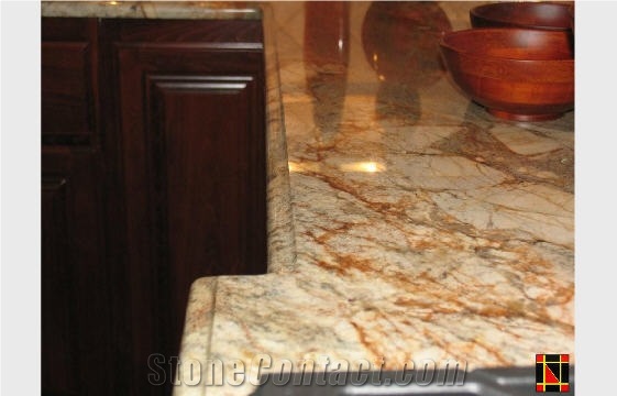 Exotic Gold Granite Countertop, Yellow Granite Countertop