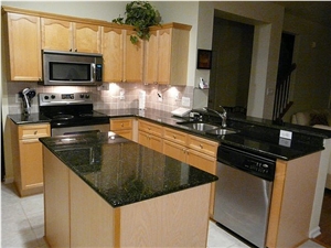 Nero Impala Granite Kitchen Countertop, Black Granite Kitchen Countertops