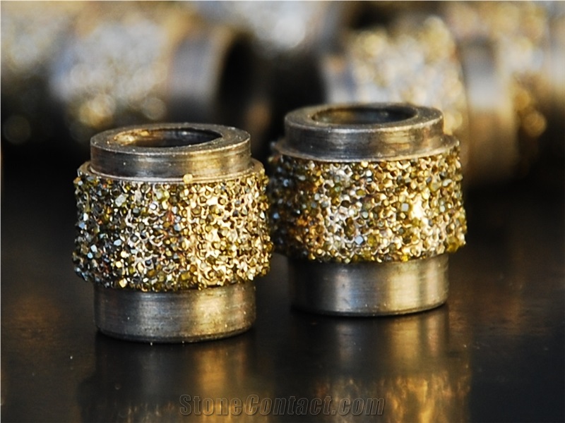 Electroplated Diamond Beads from Italy 