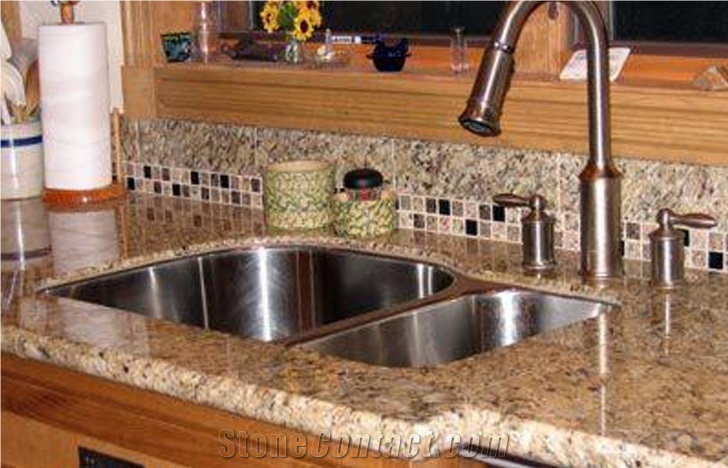 Kashmir Gold Yellow Granite Kitchen Countertops From Canada