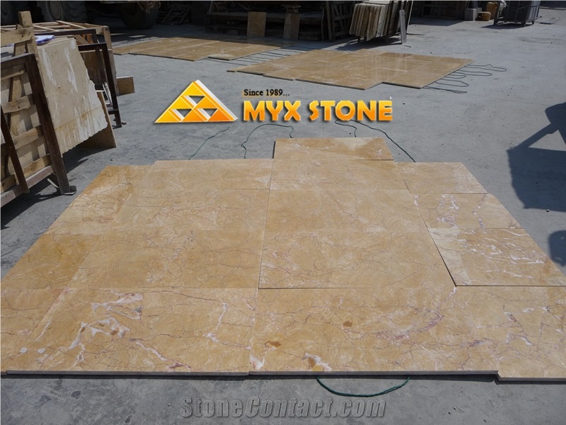Guang Yellow China Marble Slab and Tile