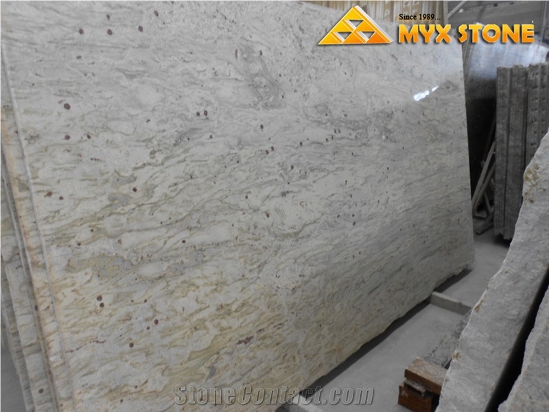 India River White Granite Slab