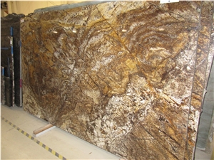 Aj Brown Granite Slabs, Brazil Brown Granite