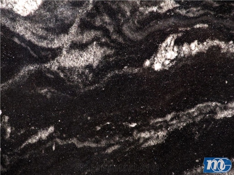 Astrus Black Granite Slabs, Brazil Black Granite