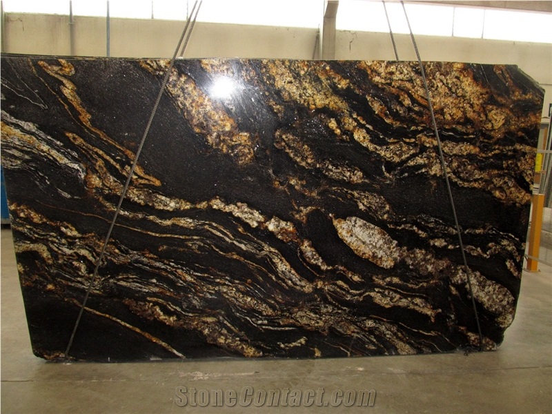 Black Fusion Granite Slabs, Brazil Black Granite from Italy ...