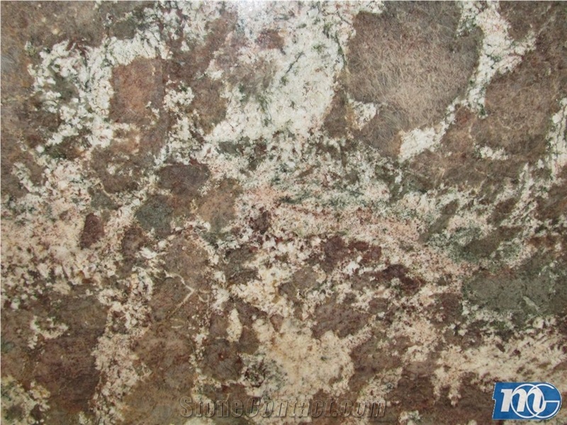 Cherry Chocolate Granite Slabs, Brazil Brown Granite
