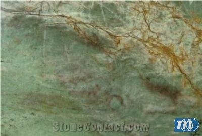 Harlequin Green Quartzite Slabs, Brazil Green Quartzite