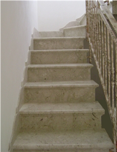Perlato Sicilia Stairs, Perlato Sicilia Beige Limestone Stairs