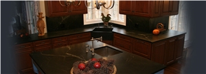 Soapstone Kitchen Countertops, Minas Black Alabaster Kitchen Countertops