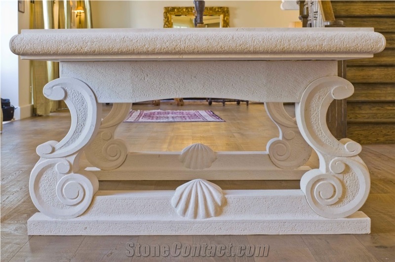 Stone Table Diocletian, White Limestone Tables