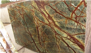 Rainforest Green Marble Slab, India Green Marble