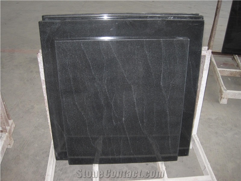 Jet Mist Granite Tiles & Slabs, United States Black Granite