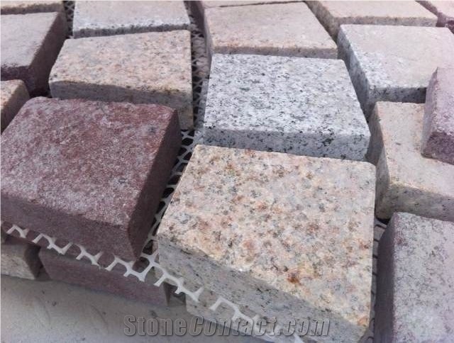 China Granite Paver,Granite Cobble Stone,Cube Stone Pavers for Exterior Stone