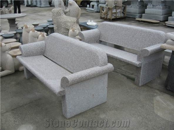 China Grey Granite Bench,Grey Granite Outdoor Benches