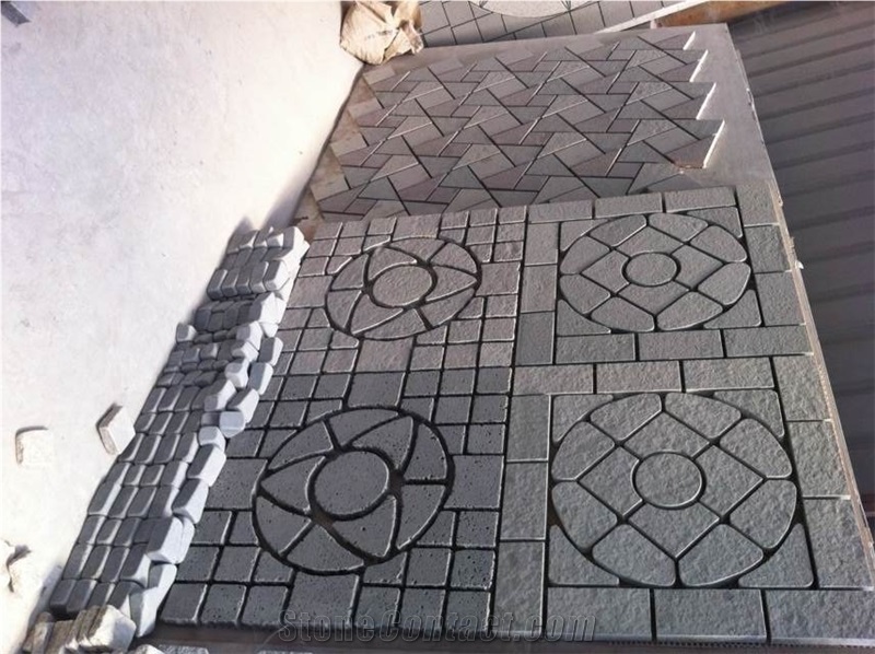 Chinese Basalt & Grey Granite Cube Stone Patio Pavers/Paving Sets/ Cobble Stone Paverment