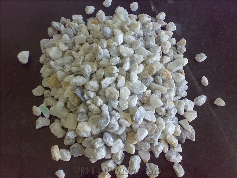 Marble Chips, Beige Granite Pebble, Gravel