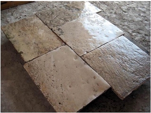Antique French Limestone Floors, Pierre De Bourgogne Limestone Tiles