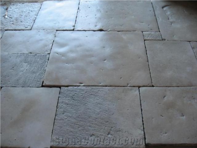 French Antique Limestone Flooring Pattern, Bourgogne Grey Limestone Tiles