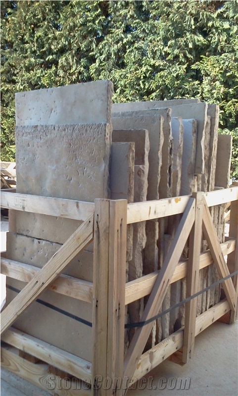 French Limestone Reclaimed Tiles, Corton Medieval Limestone Tiles