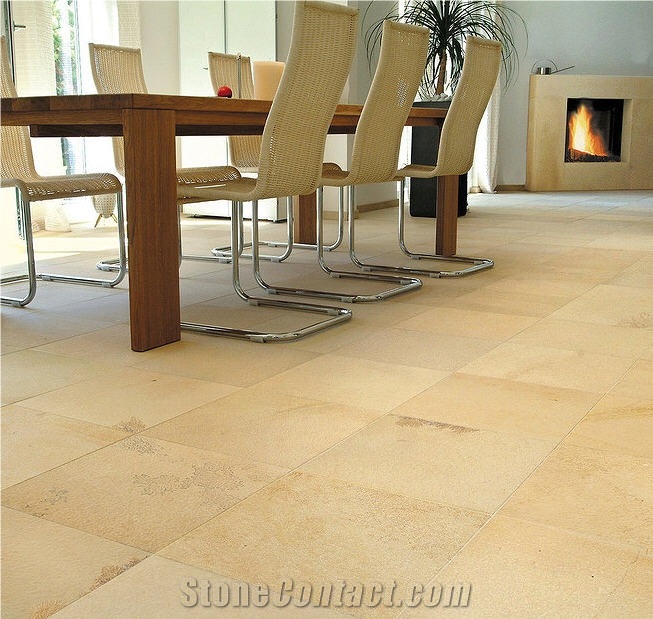Solnhofen Stone Honed Floor Tiles, Limestone